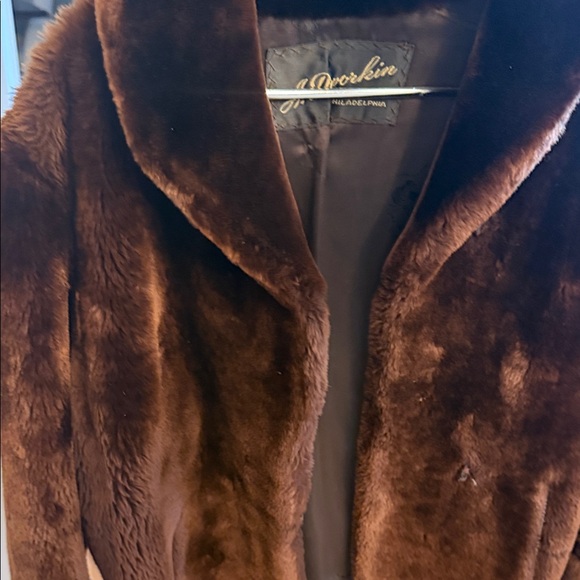 Vintage Dark Brown Faux Fur Jacket - Unbranded - Picture 8 of 8